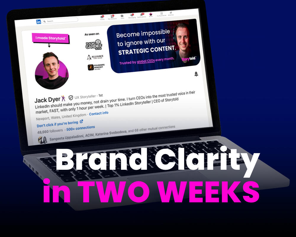 Storytold Brand Clarity in 2 weeks Storytold Brand Clarity in 2 weeks